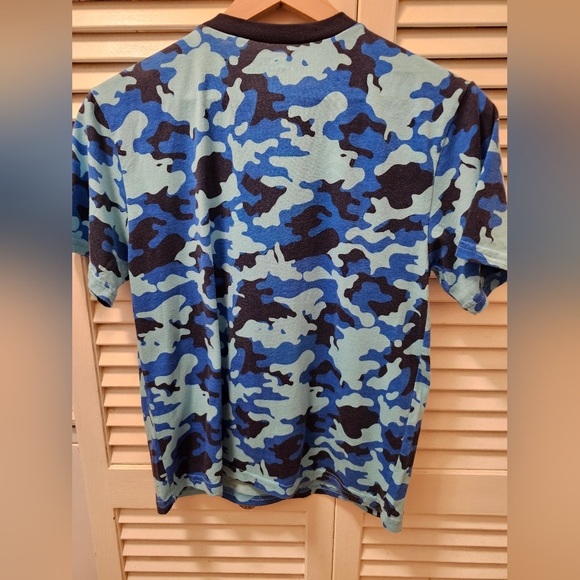 Disney Junior Mickey Mouse Blue Camo Large Shirt - Picture 3 of 4